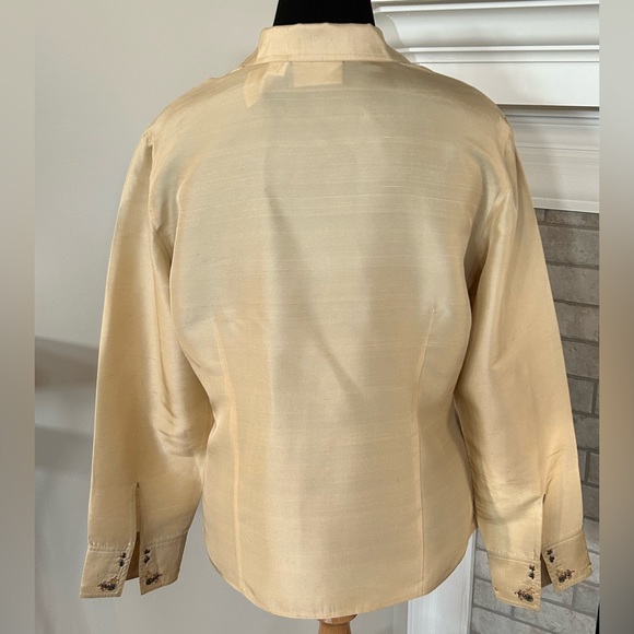 Liz Claiborne Raw Silk Shirt - Picture 4 of 5